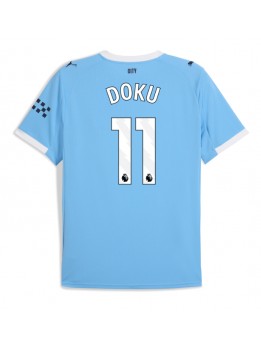 Manchester City Jeremy Doku #11 Replika Hemmakläder 2025-26 Kortärmad